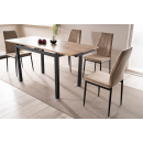 Стол обеденный SIGNAL GD017 дуб артизан/черный мат 110-170/74